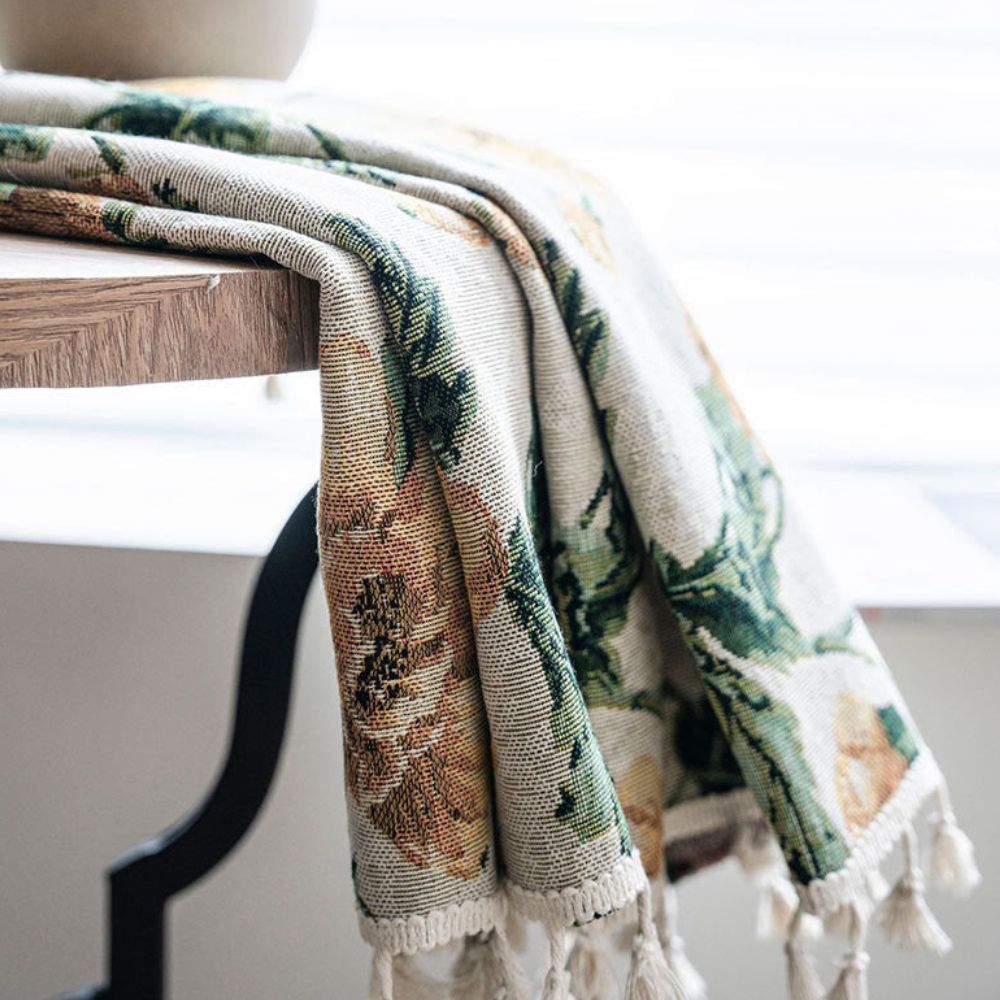 Curtain Panel Light-Filtering Microfiber Blend & Tassel Trim - Image 3