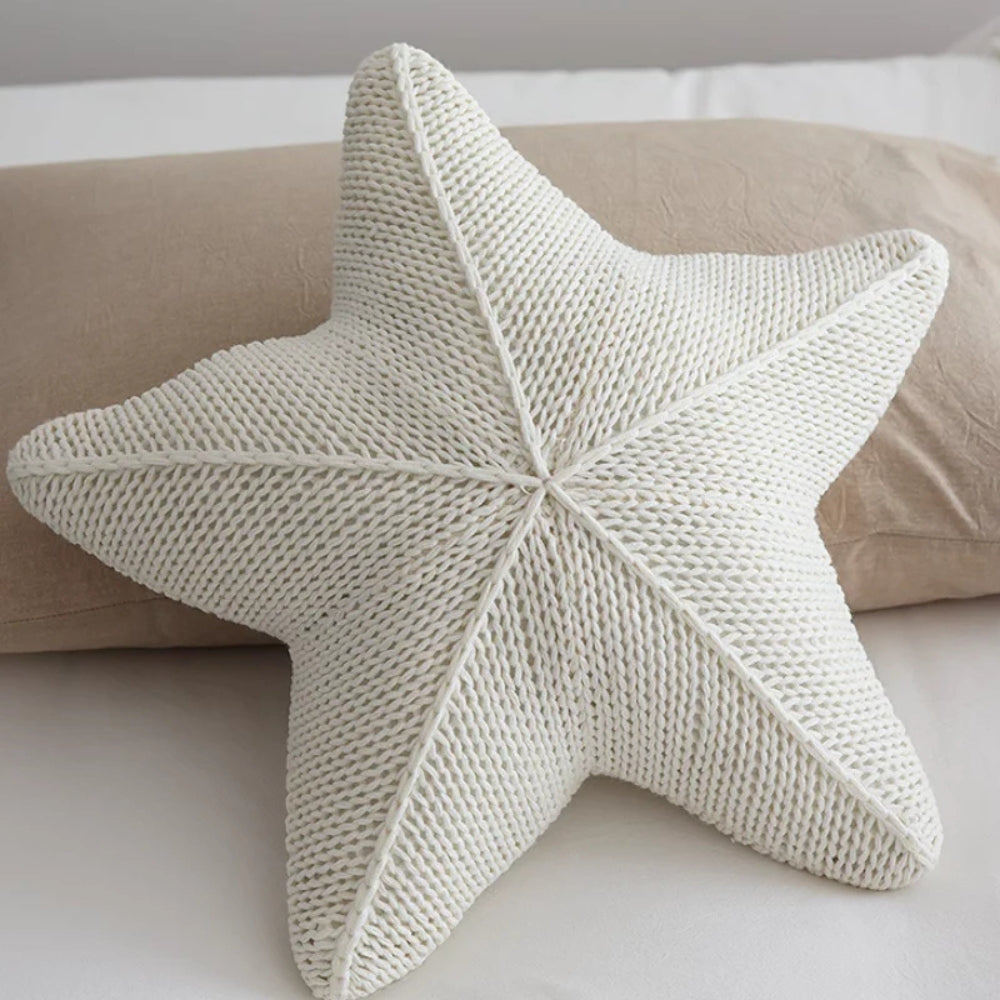 Cushion Hand-Knitted Starfish 20 Inch Machine Washable - Image 3