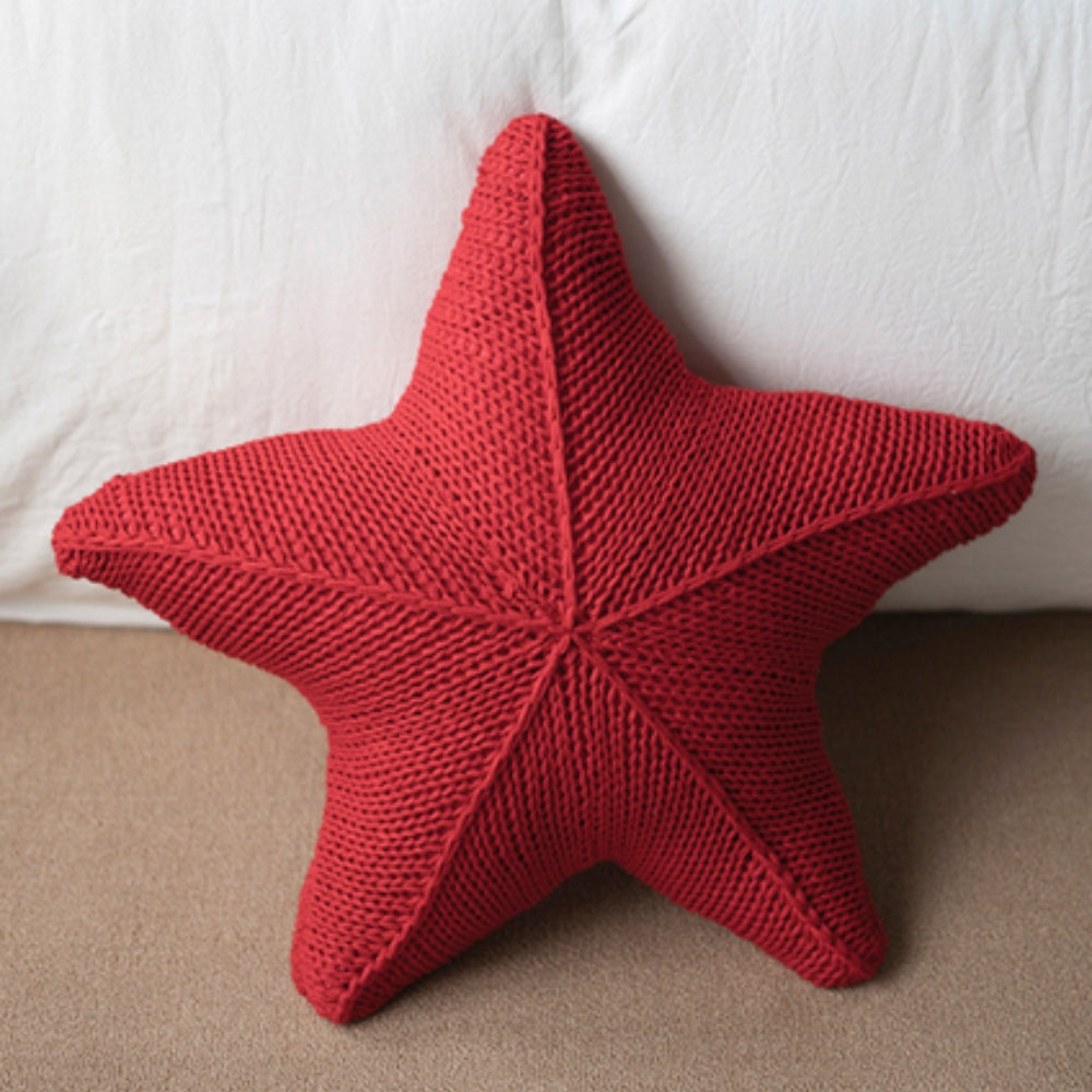 Cushion Hand-Knitted Starfish 20 Inch Machine Washable - Image 5