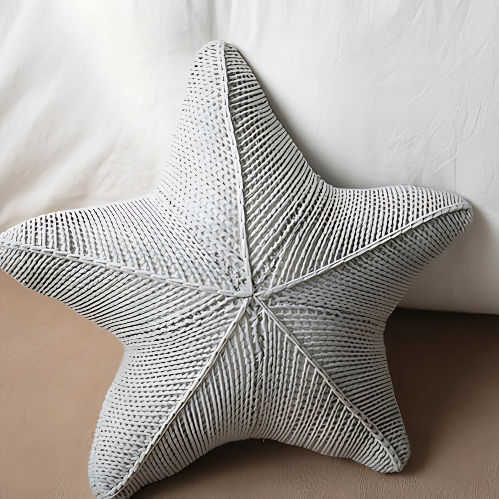 Cushion Hand-Knitted Starfish 20 Inch Machine Washable - Image 7