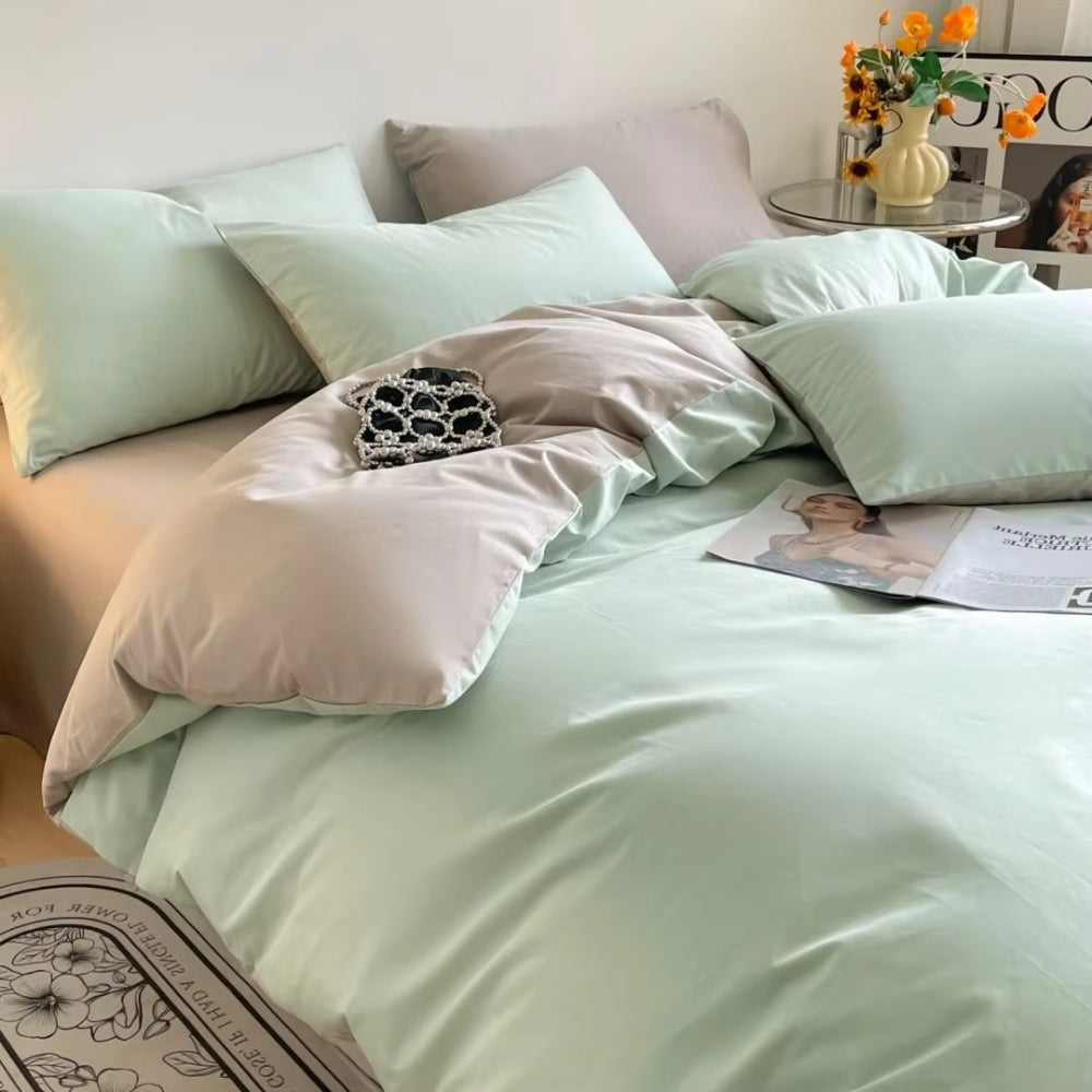 Duvet Cover Set 100 Percent Cotton 400 Thread Count - Image 4
