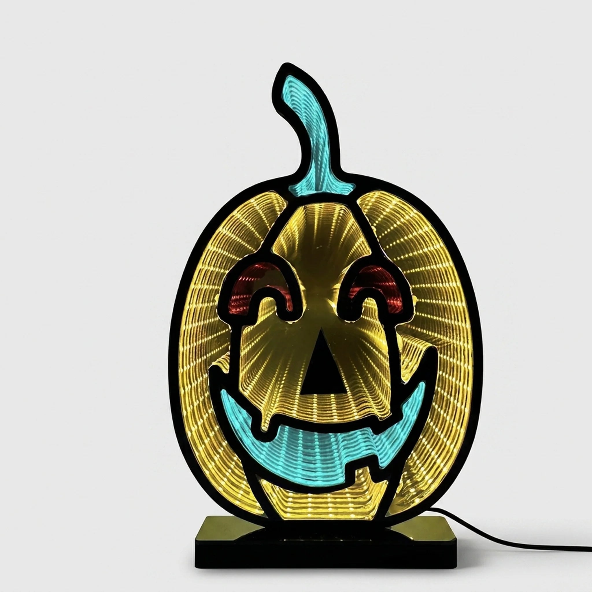 Halloween Light Pumpkin Demon Infinity Battery Powered - Image 3