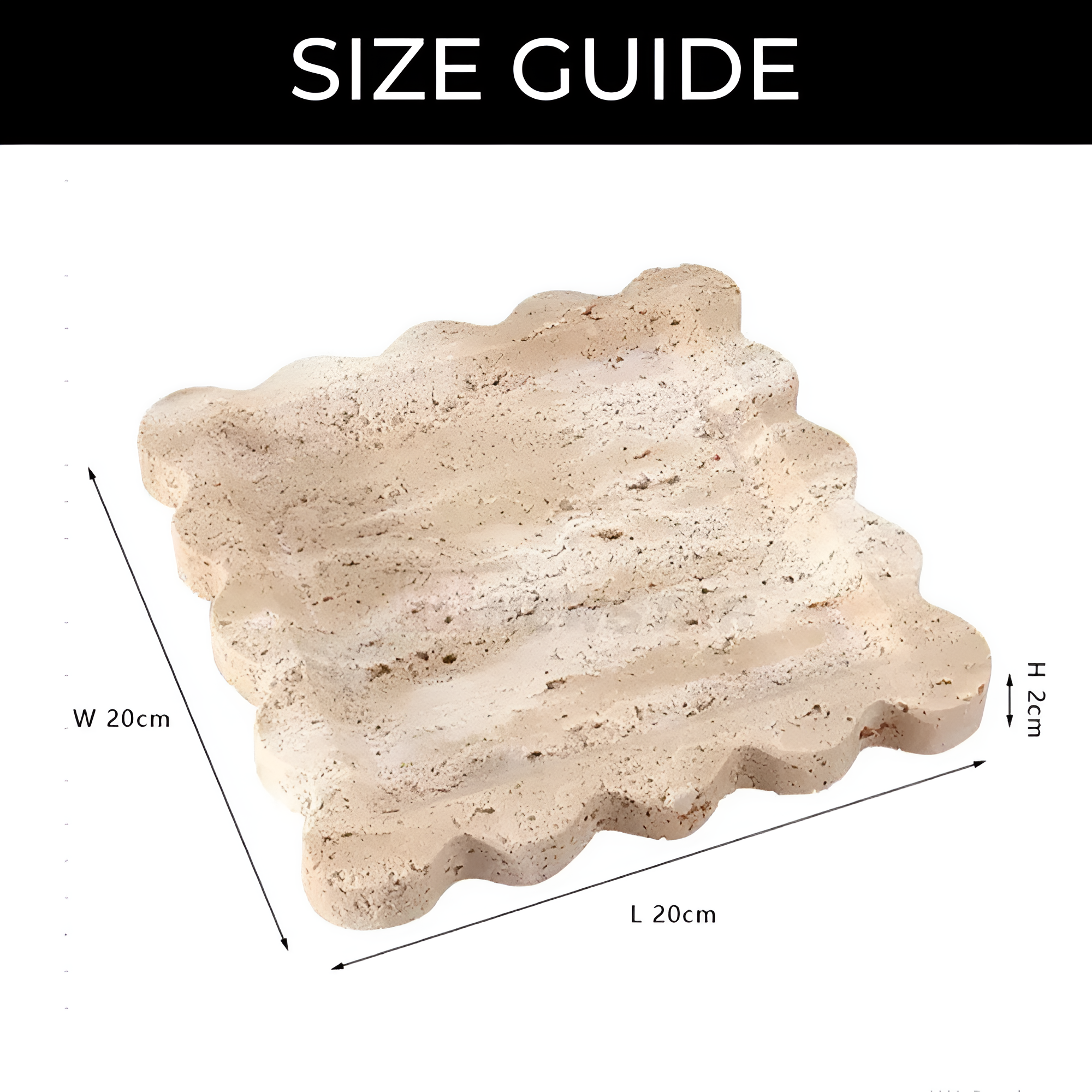 Jewelry Tray Handcrafted Scalloped Marble - Image 14