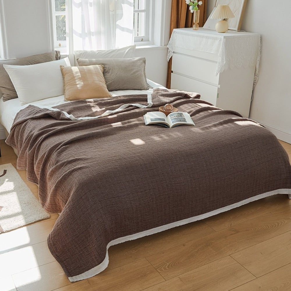 Muslin Cotton Blanket Six-Layer Breathable & Machine Washable - Image 3