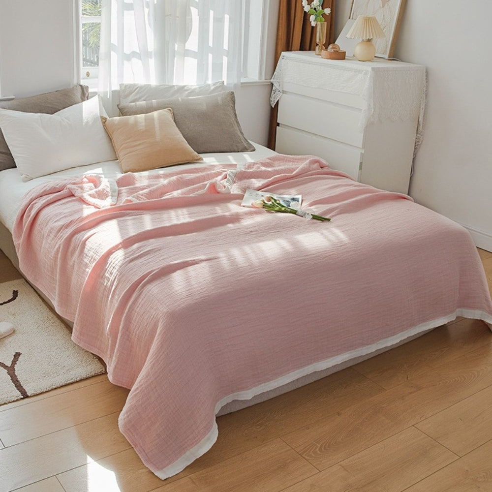 Muslin Cotton Blanket Six-Layer Breathable & Machine Washable - Image 7