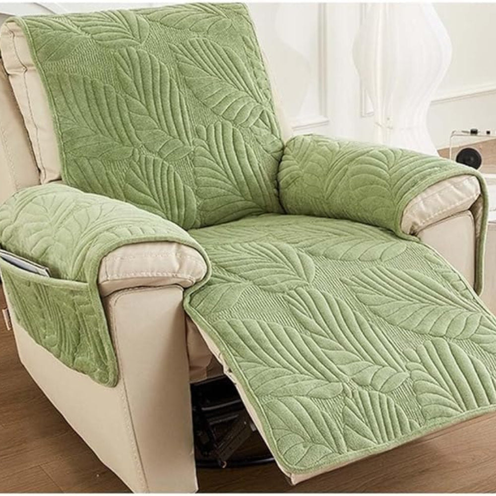 Recliner Cover Microfiber Anti-Slip Backing Universal Fit - Image 6