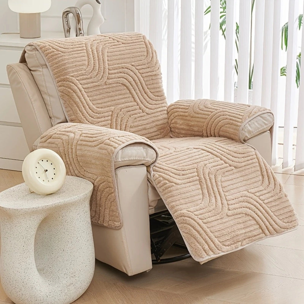 Recliner Sofa Cover Thick Plush Anti-Slip Machine Washable - Image 4