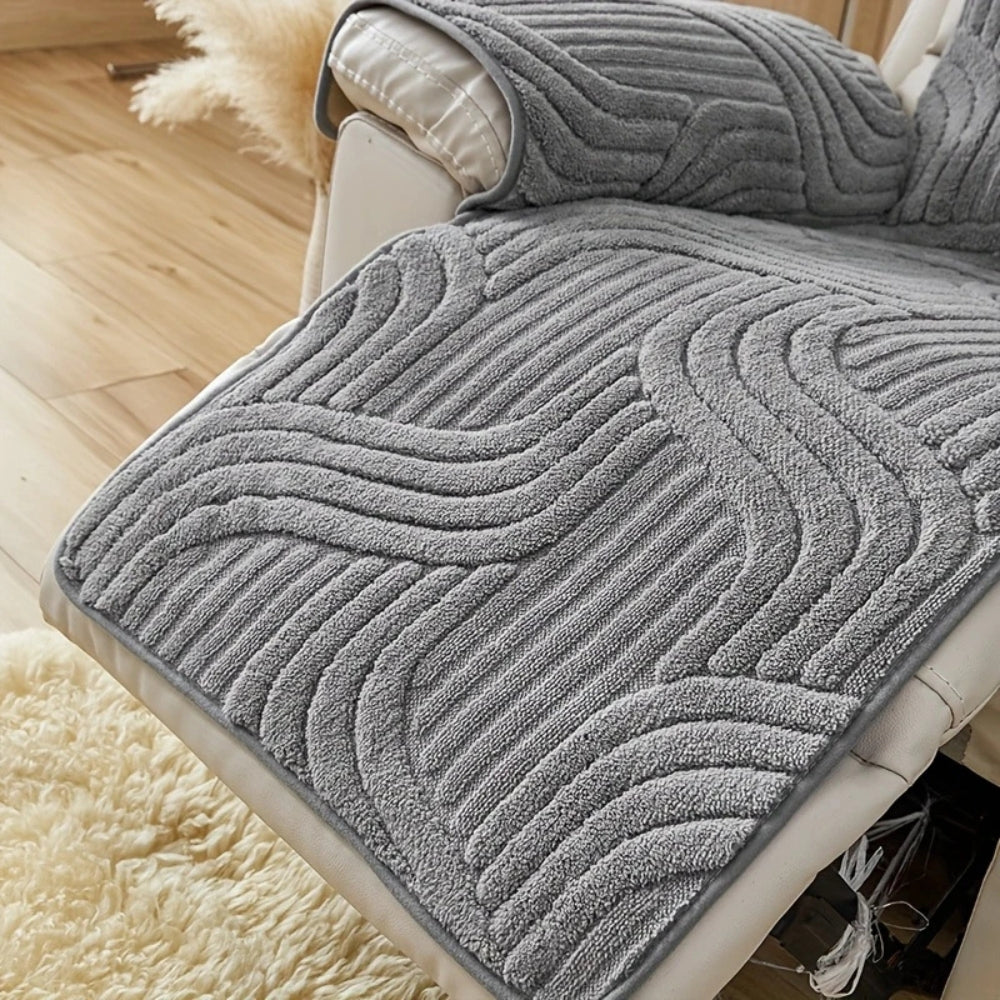 Recliner Sofa Cover Thick Plush Anti-Slip Machine Washable - Image 7