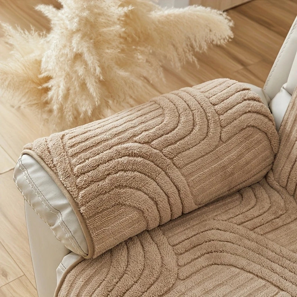 Recliner Sofa Cover Thick Plush Anti-Slip Machine Washable - Image 9