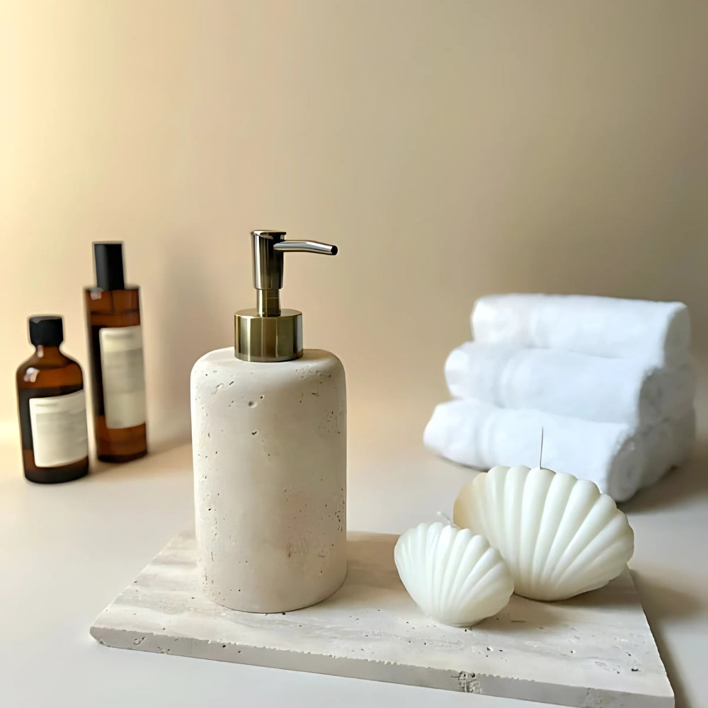Soap Dispenser Marble Resin Moisture-Proof & Antibacterial - Image 3