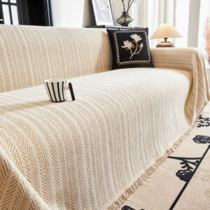 Sofa Cover Chenille Herringbone Pet-Friendly Non-Slip