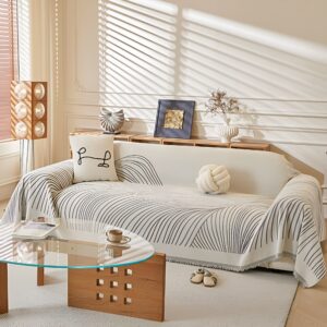 Sofa Cover Chenille Wave Pattern Machine Washable