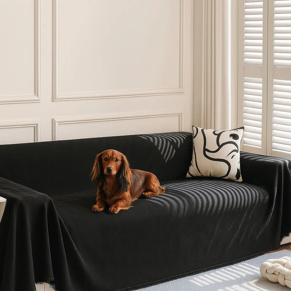 Sofa Cover Diamond Grid Chenille Pet Hair Resistant - Image 2