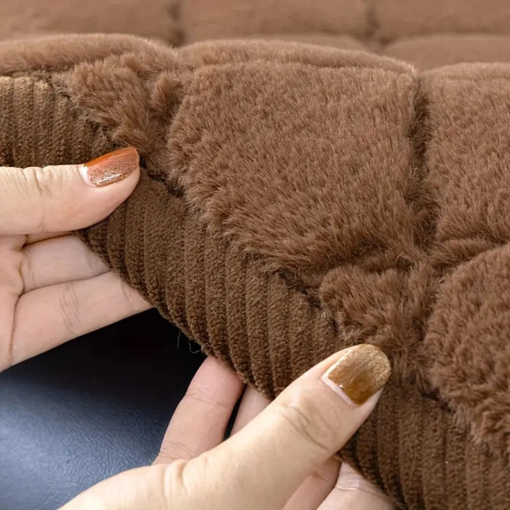 Sofa Cover Microfiber Diamond-Stitched Non-Slip Backing - Image 8