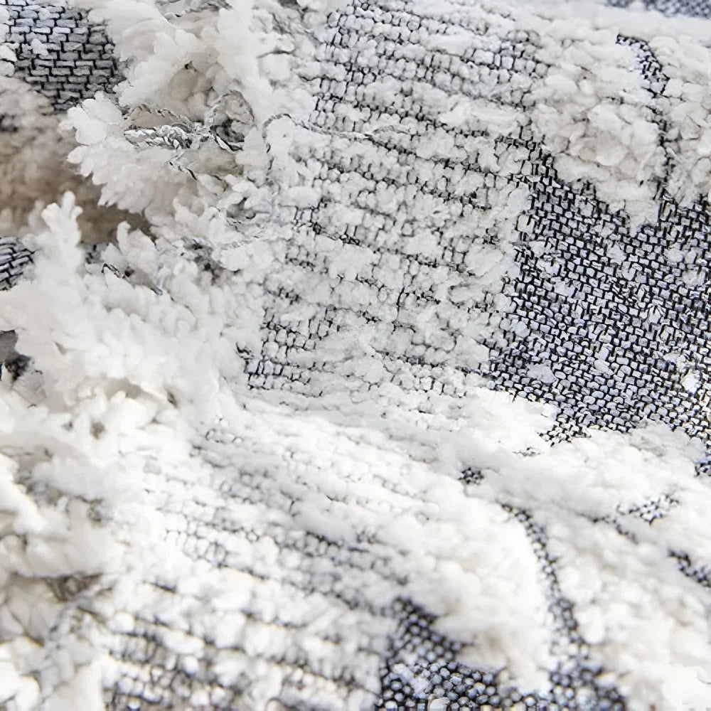 Sofa Cover Microfiber Leaf Pattern & Fringed Edge - Image 2