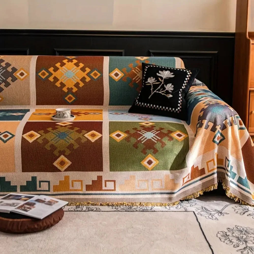 Sofa Cover Modern Geometric Microfiber Anti-Slip - Image 5