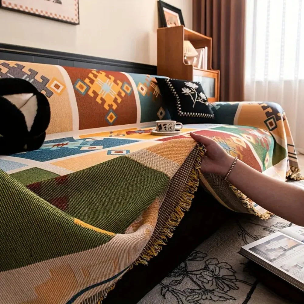 Sofa Cover Modern Geometric Microfiber Anti-Slip - Image 6