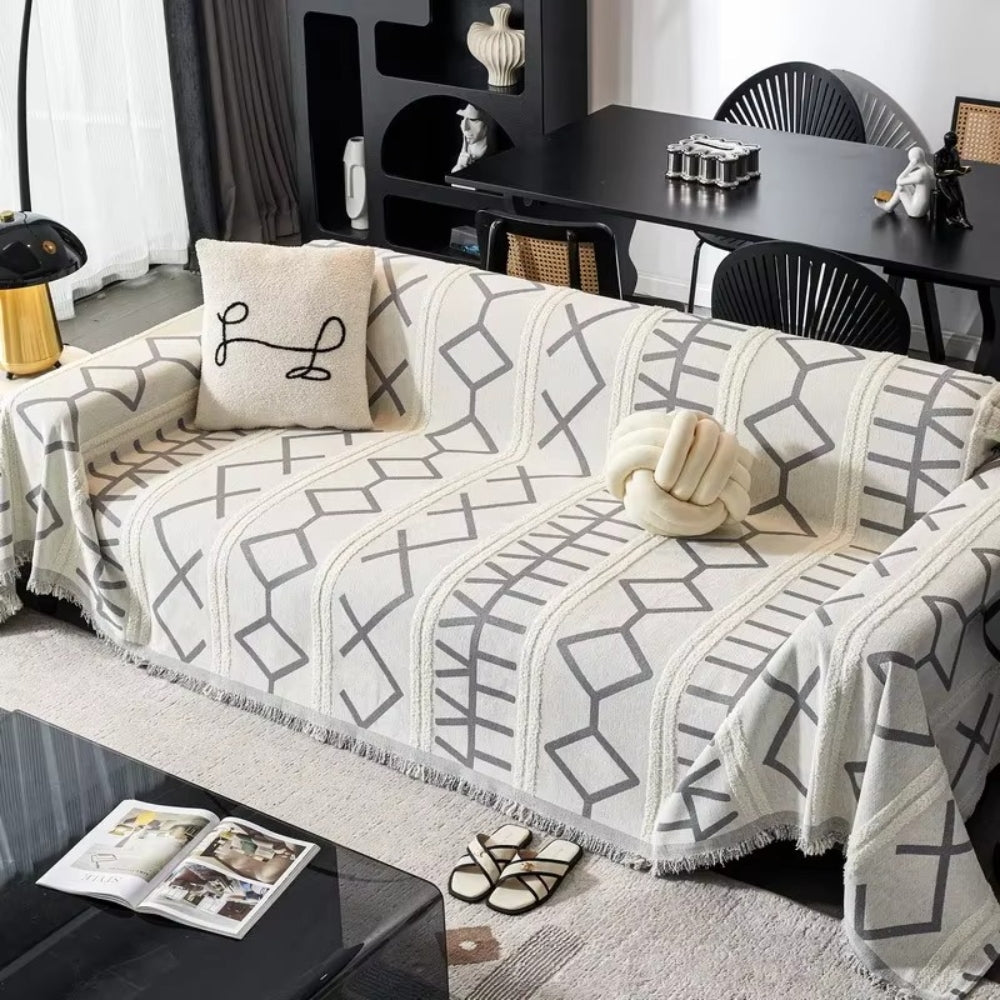 Sofa Cover Reversible Chenille Machine Washable - Image 3