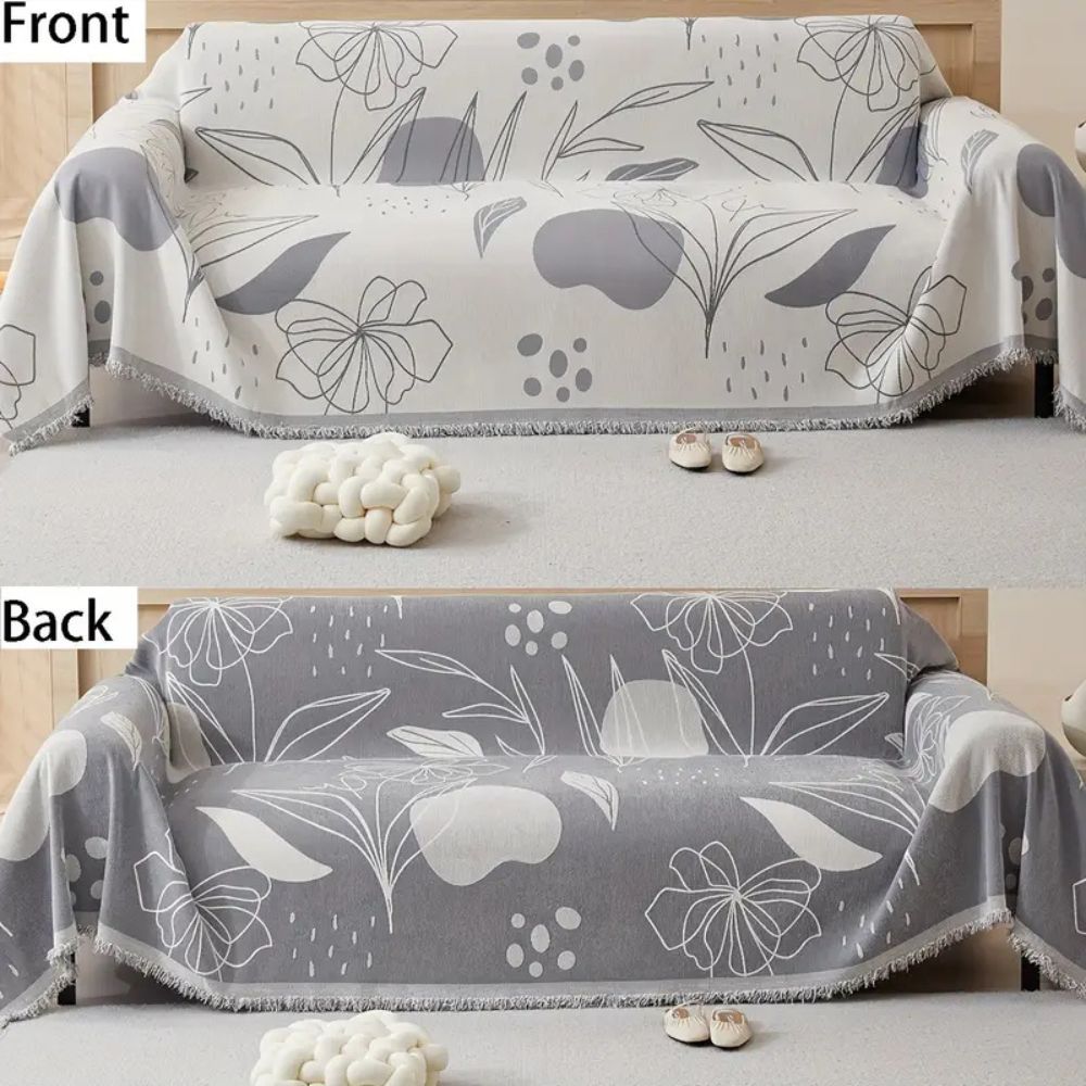 Sofa Cover Reversible Chenille Pet-Friendly - Image 3