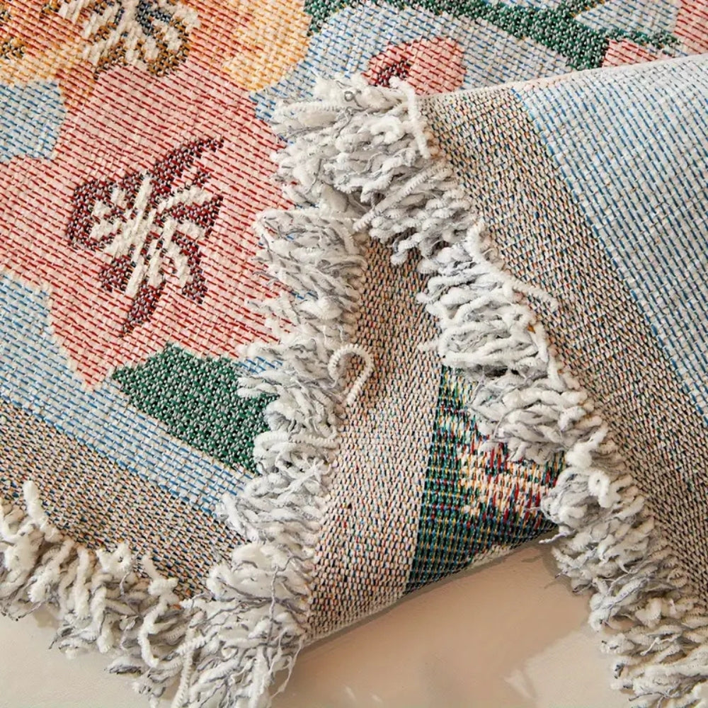 Sofa Cover Reversible Floral Jacquard Cotton-Microfiber Machine-Washable - Image 8