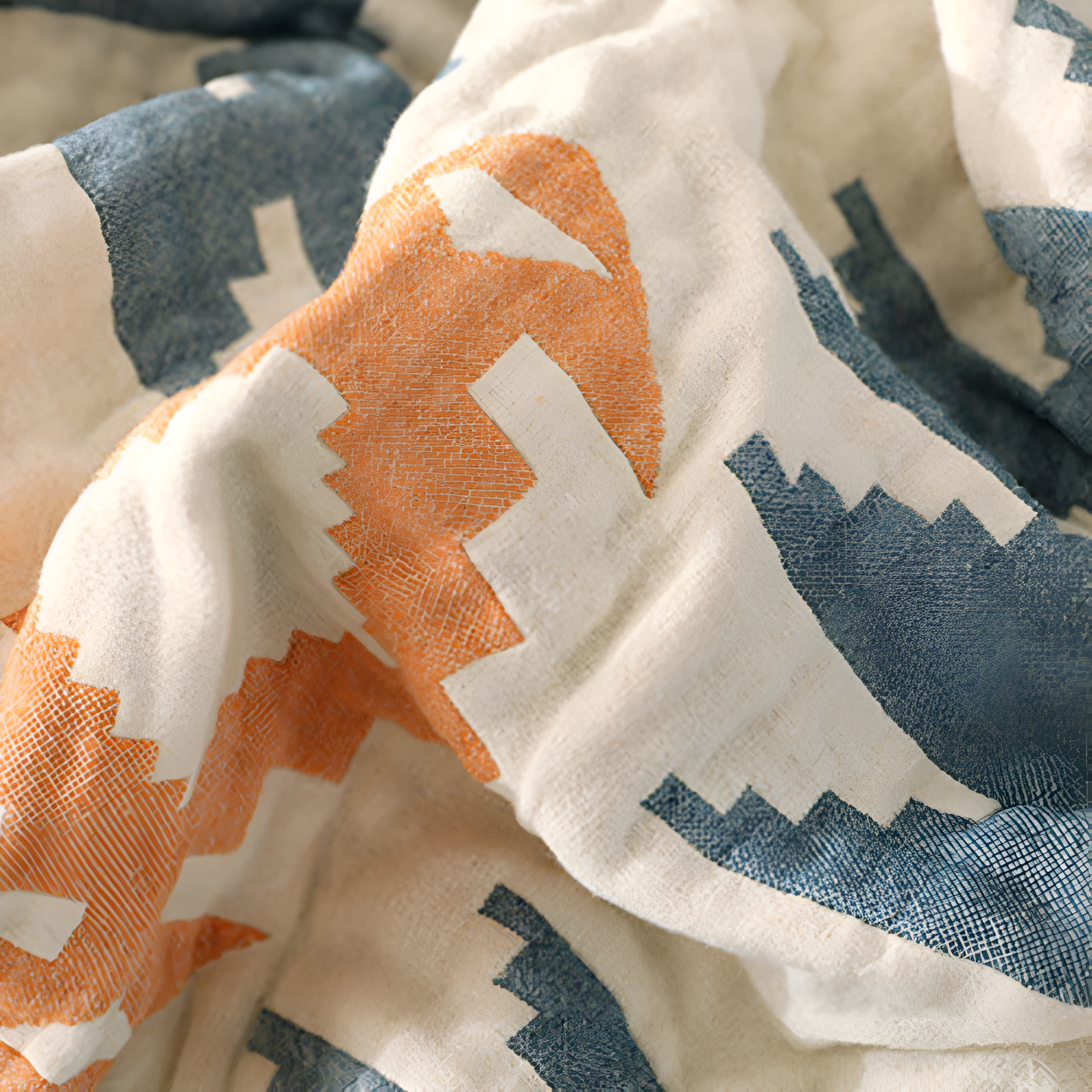 Sofa Cover Reversible Geometric 100% Cotton - Image 3