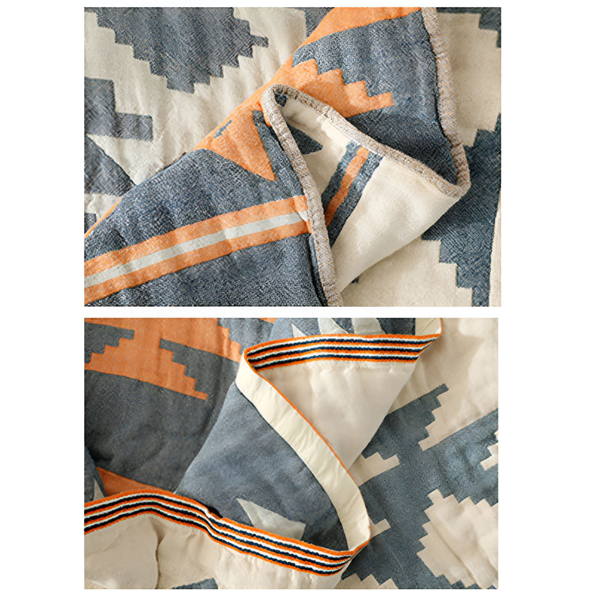 Sofa Cover Reversible Geometric 100% Cotton - Image 7
