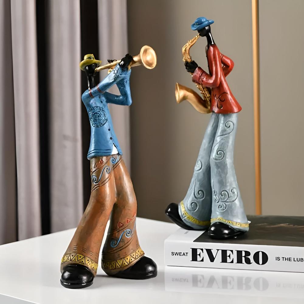 Tabletop Figurine Resin Abstract Jazz Design - Image 2
