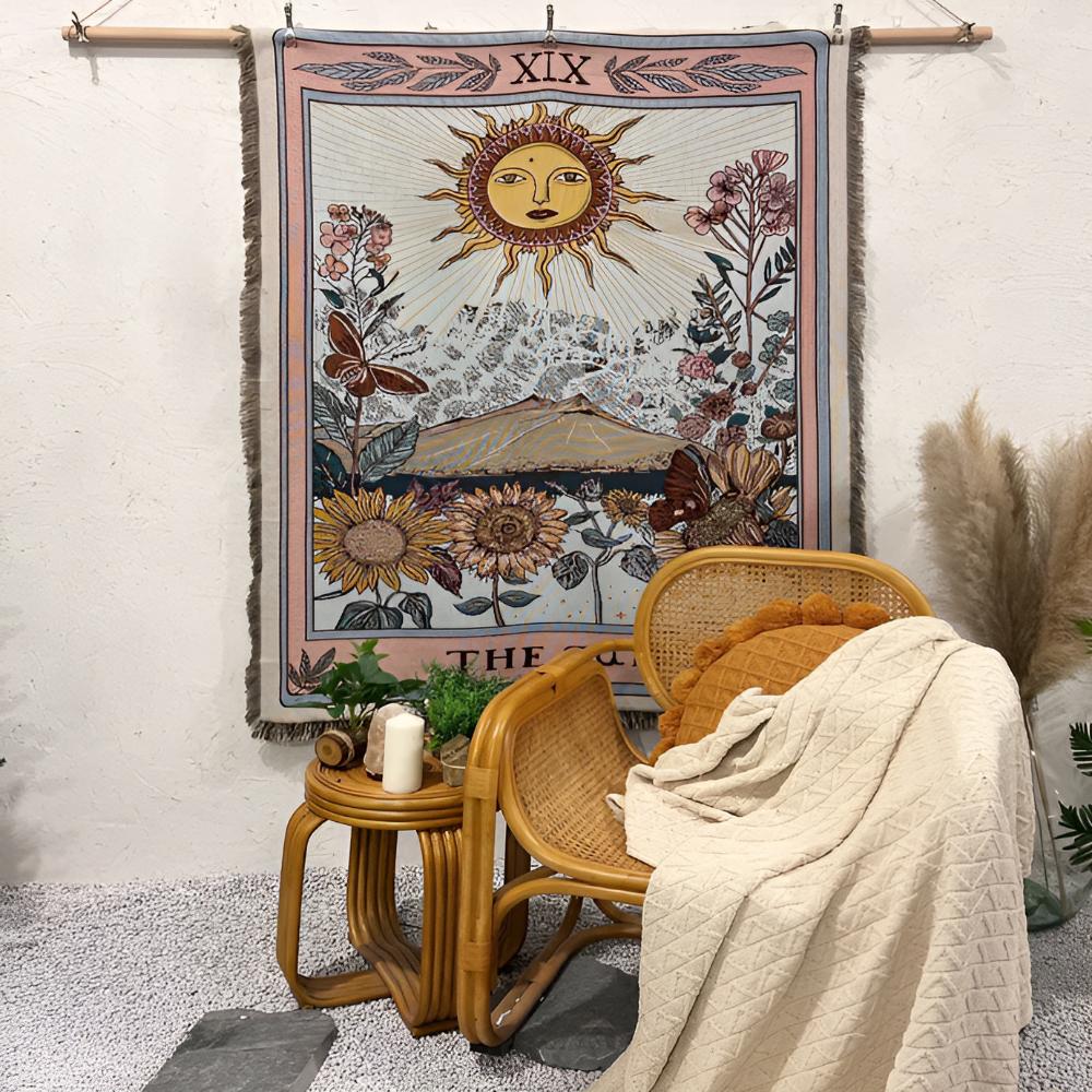 Tapestry Blanket Sun Tarot Soft Microfiber 51 x 63 - Image 5