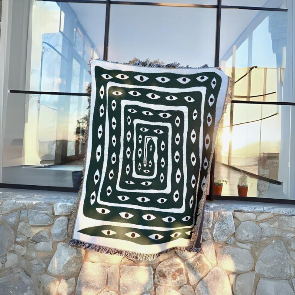 Throw Blanket 100% Cotton Reversible Machine Washable - Image 3