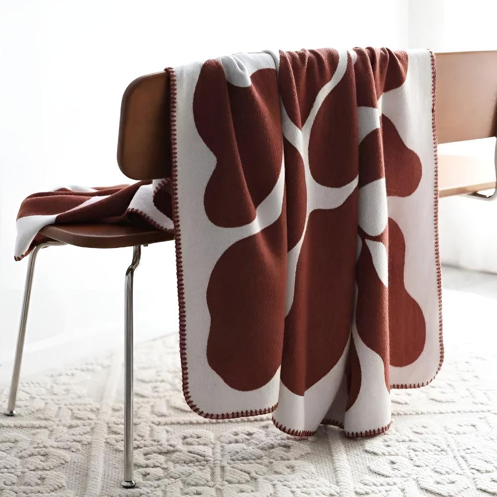 Throw Blanket Acrylic Abstract Pattern 51 x 71 Inches - Image 5