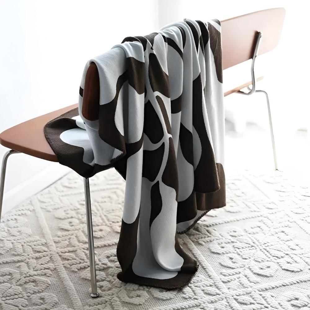 Throw Blanket Acrylic Abstract Pattern 51 x 71 Inches - Image 6