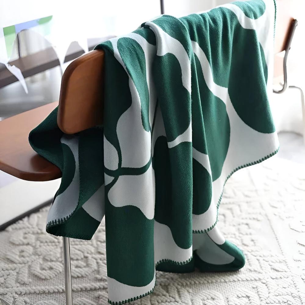 Throw Blanket Acrylic Abstract Pattern 51 x 71 Inches - Image 7