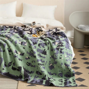 Throw Blanket Half-Velvet Microfiber Machine Washable