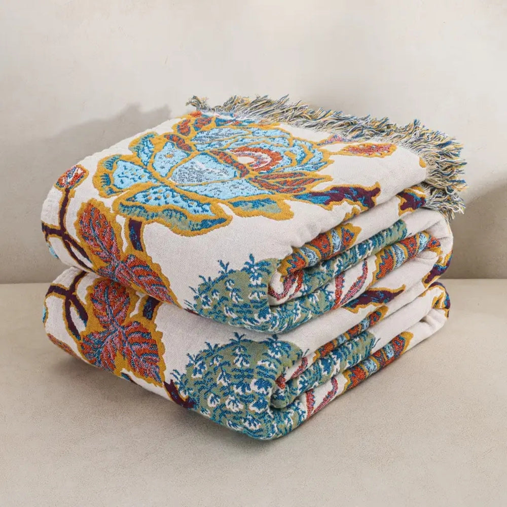 Throw Blanket Reversible 100% Cotton & Machine Washable - Image 4