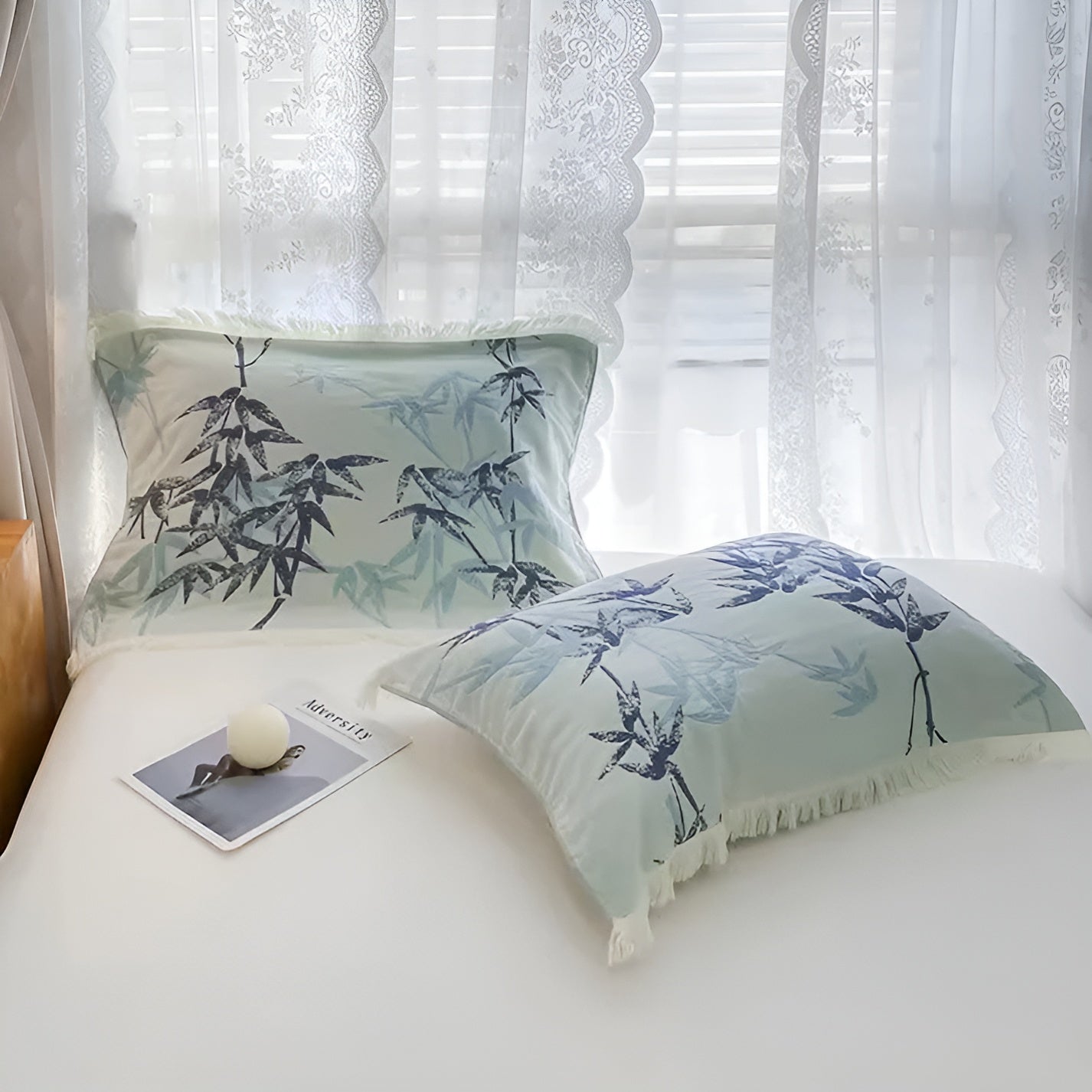 Throw Blanket Reversible Jacquard Cotton - Image 5