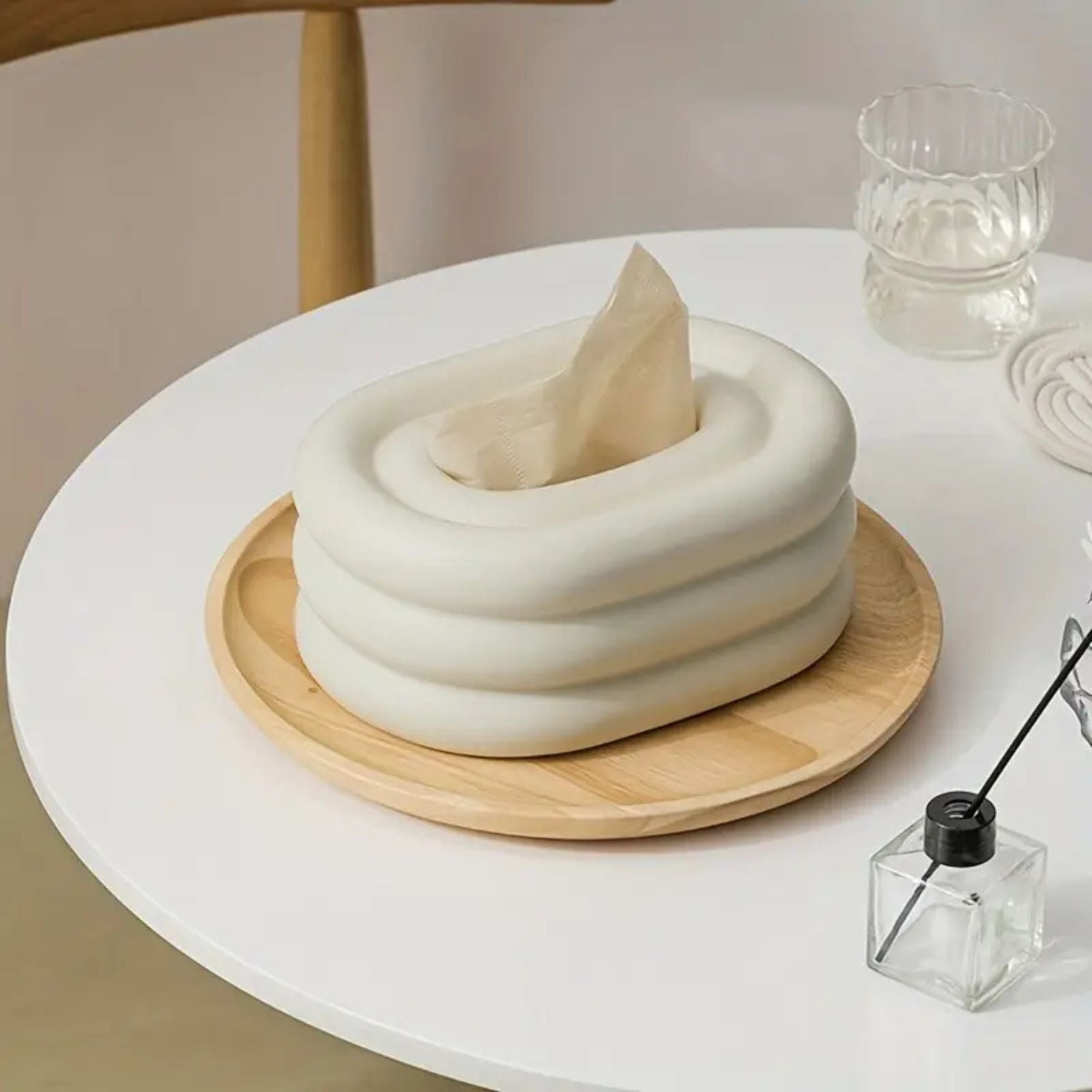 Tissue Box Ceramic Wind Ring Design - Image 2