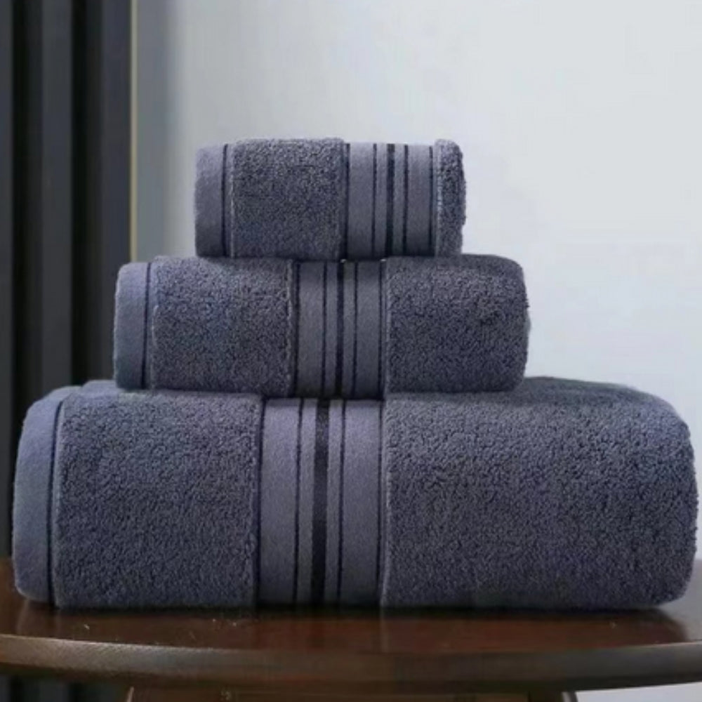 Towel Set 3 Piece Egyptian Cotton Ultra-Absorbent & Quick-Dry - Image 2