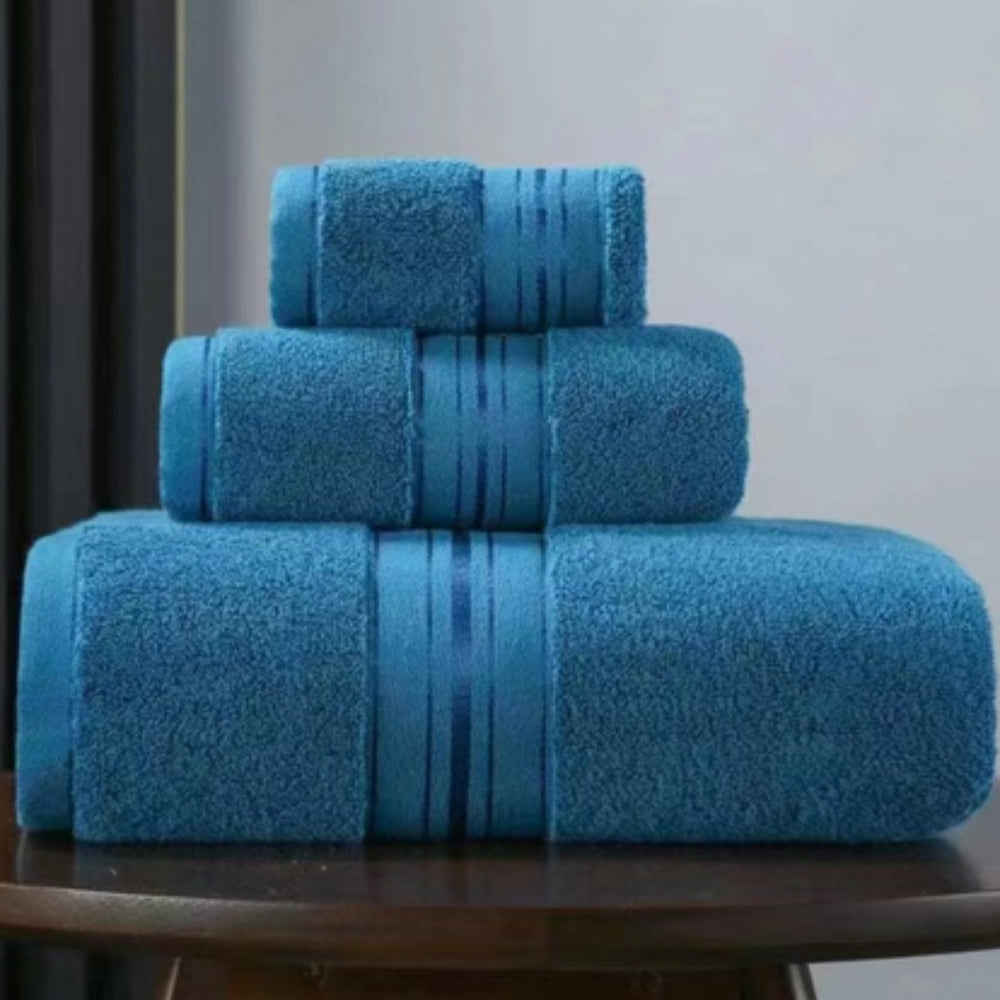Towel Set 3 Piece Egyptian Cotton Ultra-Absorbent & Quick-Dry - Image 3
