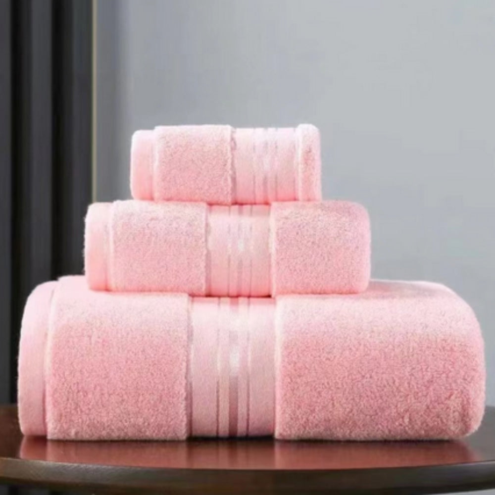 Towel Set 3 Piece Egyptian Cotton Ultra-Absorbent & Quick-Dry - Image 6