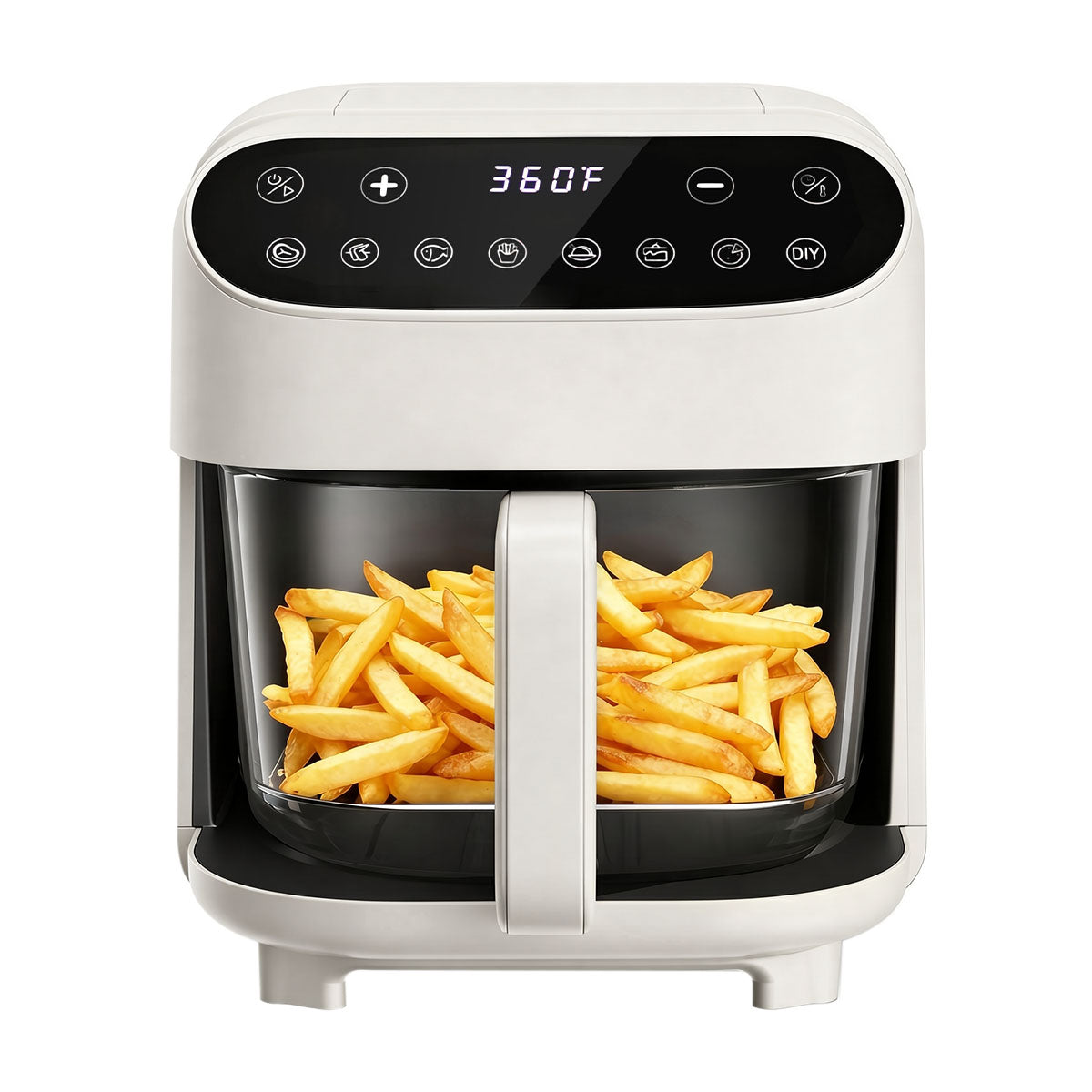 Kismile 5 Quart Glass Air Fryer, Non-Toxic PTFE-Free with 360° Visible Bowl, 8 Presets 12420KAF0 - Image 12