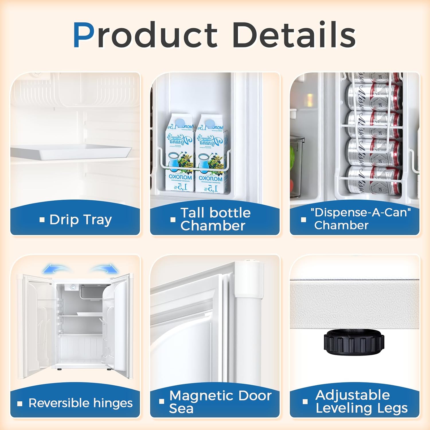 2.63.2 cu. ft Mini Fridge with Freezer - Image 32