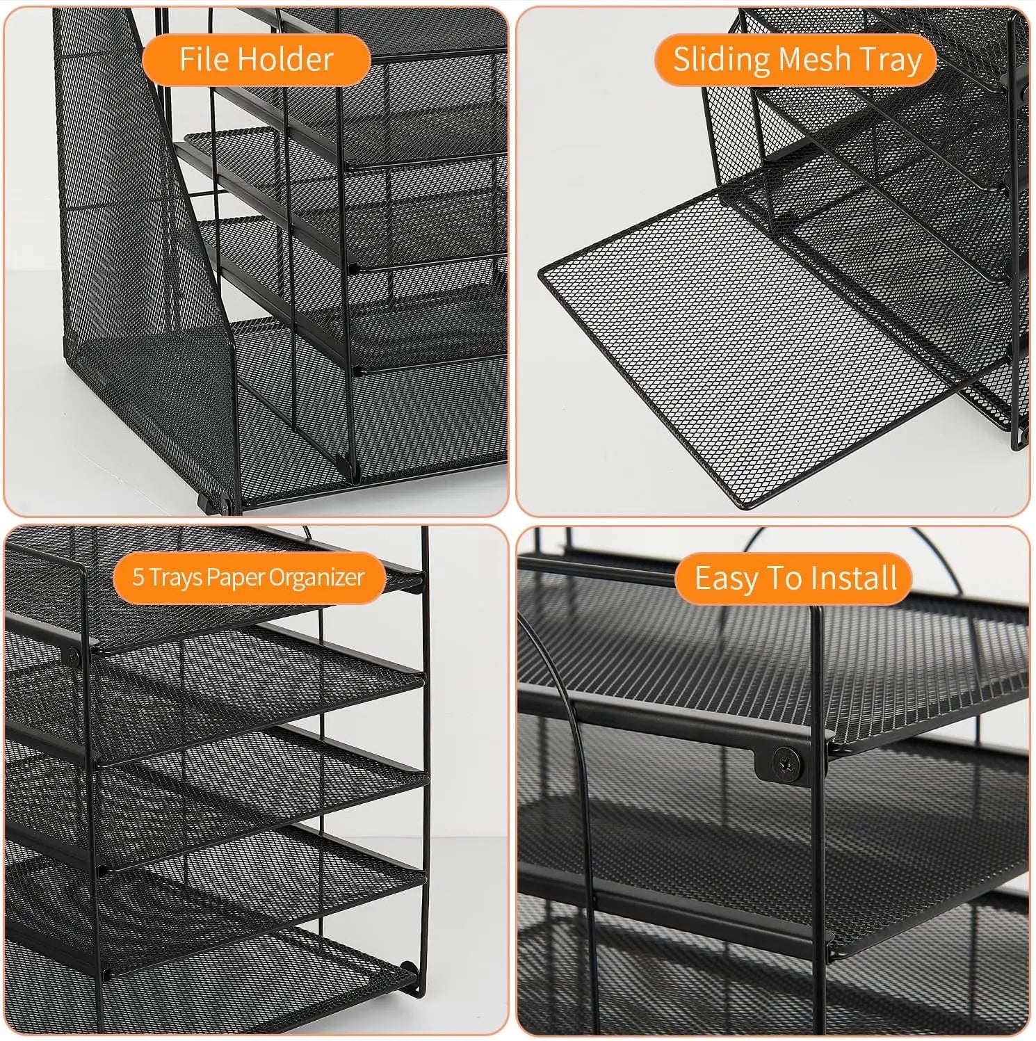 Desktop Organizer for Paper with 5 Tiers - Image 7