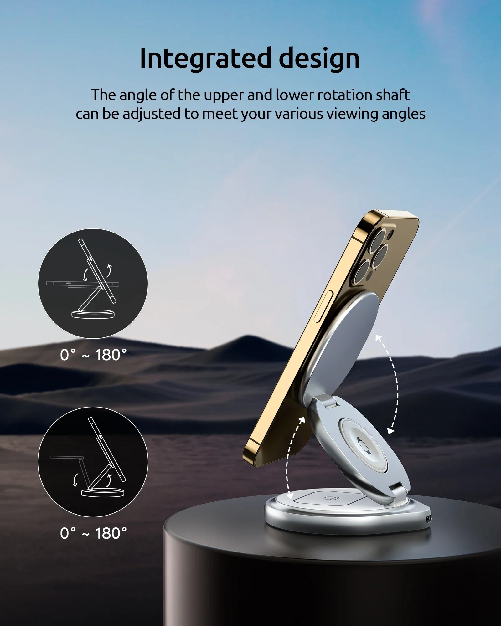 Magnetic Charging Stand with 3-in-1 Rotating Features - Image 7