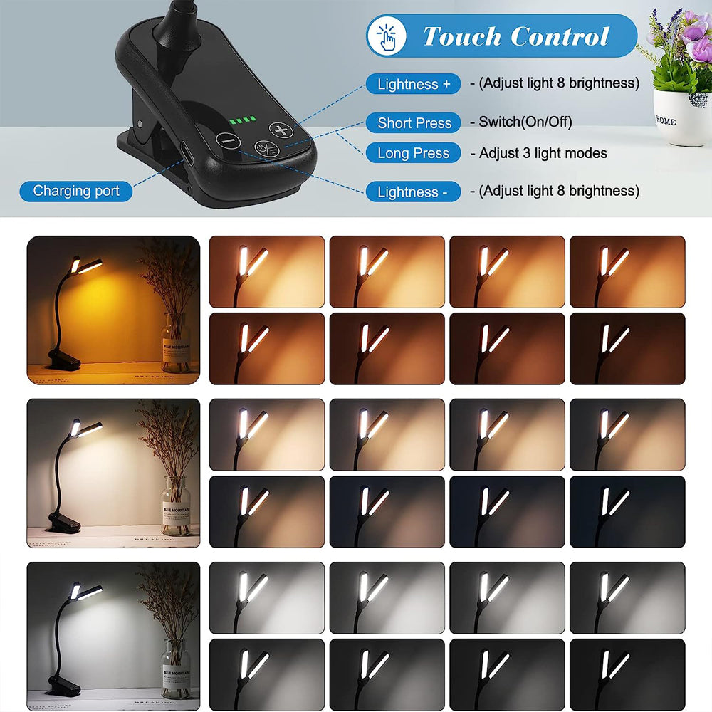 Book Light with 14 LEDs and Clip-On Design - Image 8