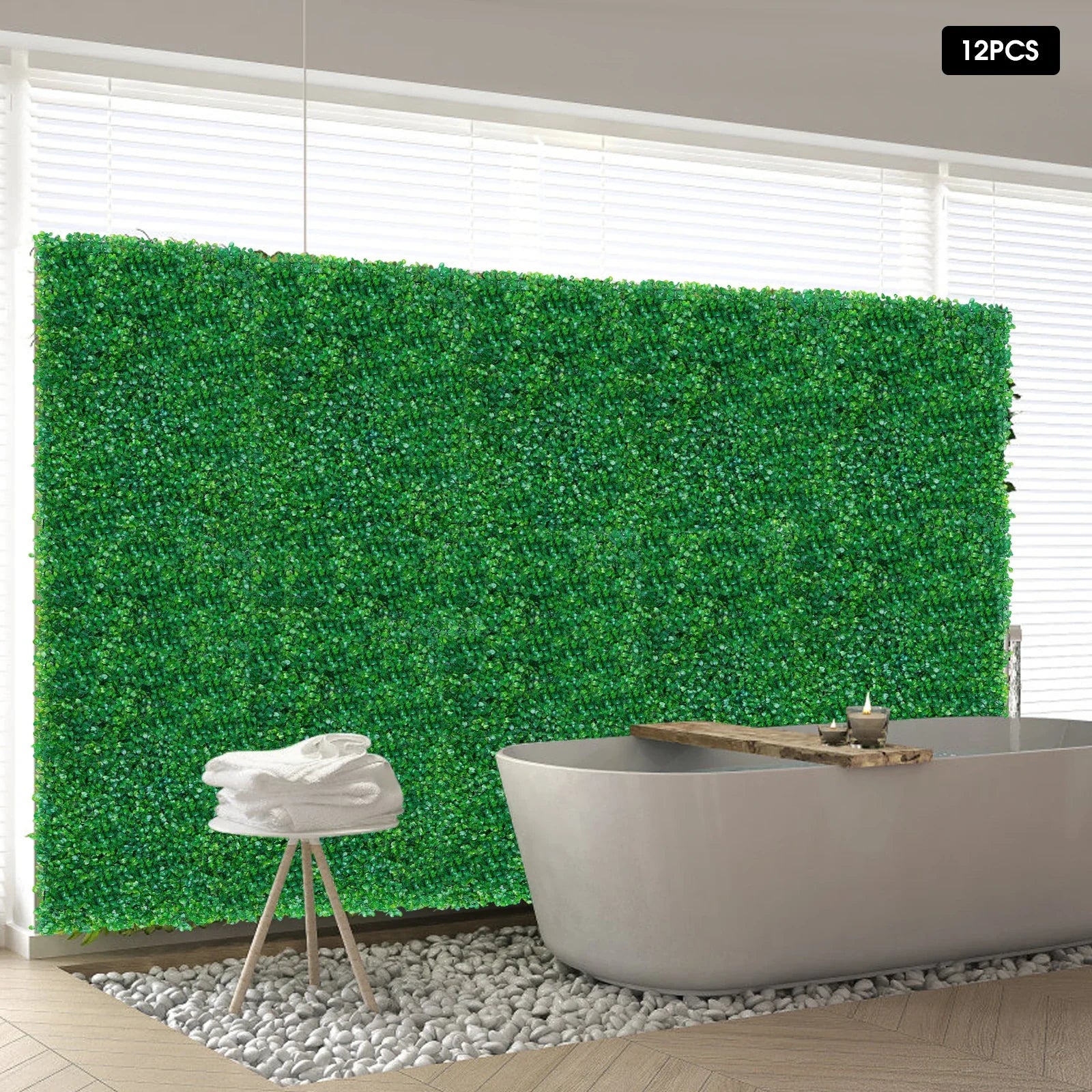 Set of 12 Faux Wall Panels for Indoor Plant Decoration - Image 4