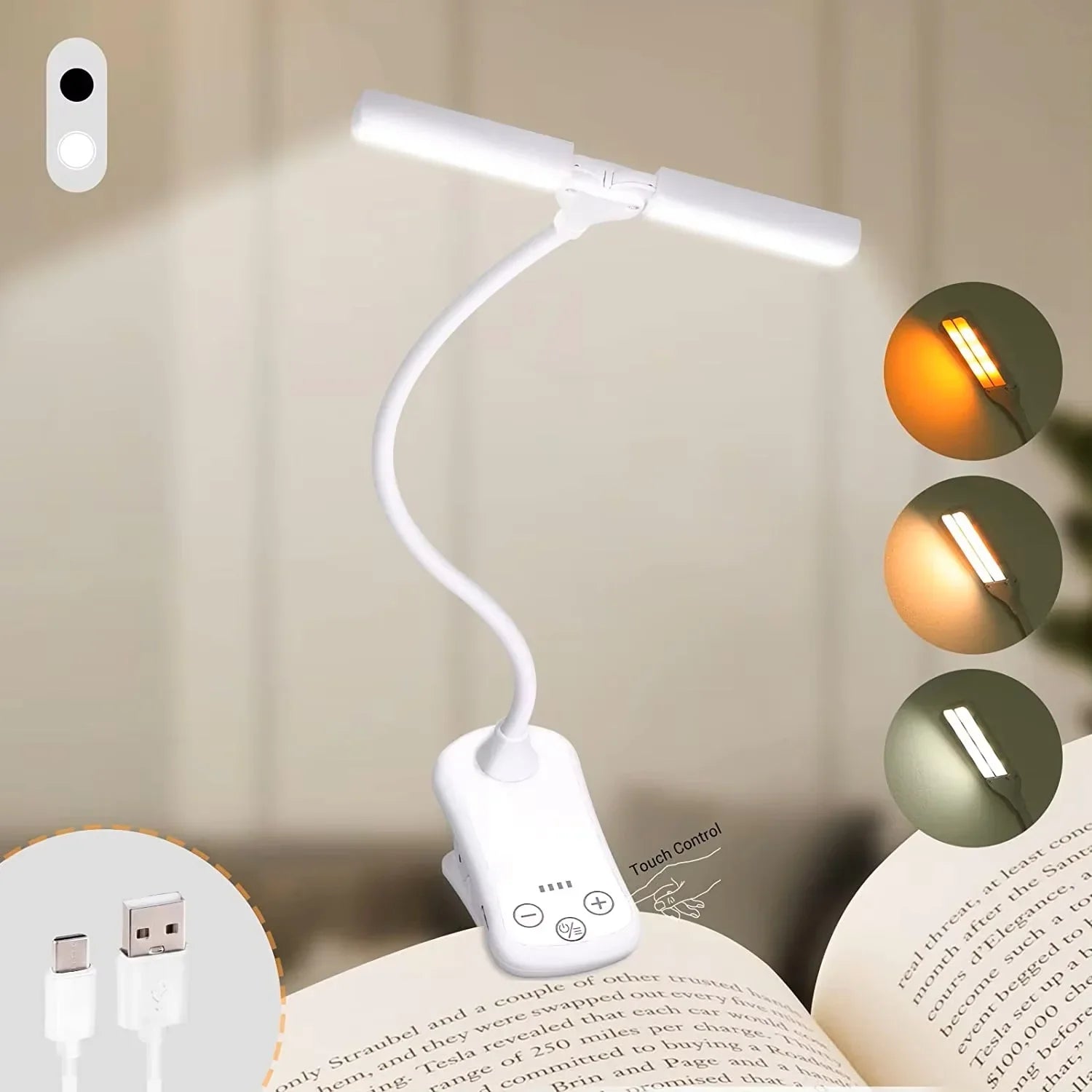 Book Light with 14 LEDs and Clip-On Design - Image 17