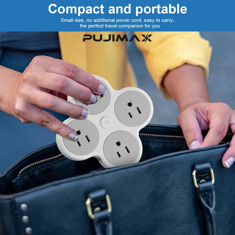 Multi-Outlet Power Strip with Braided Cable - Image 13