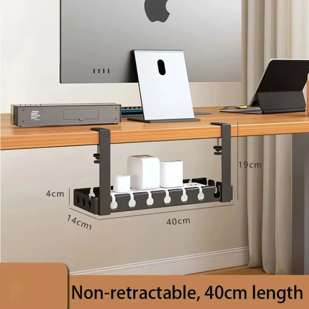 Adjustable Cable Organizer Tray for Under-Desk Use - Image 10