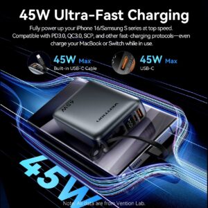 Power Bank with 45W Quick Charge Capability