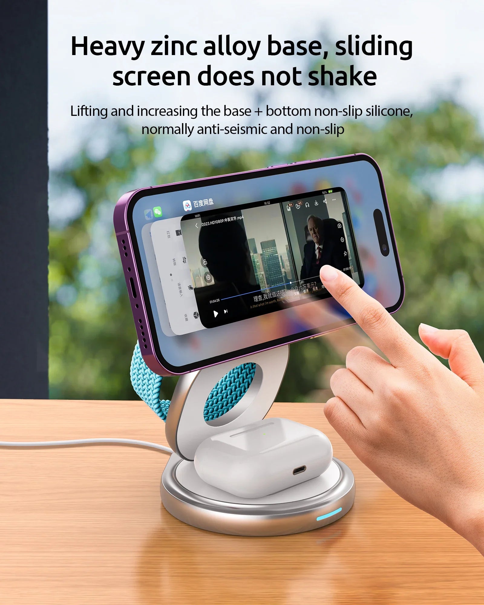 Magnetic Charging Stand with 3-in-1 Rotating Features - Image 14